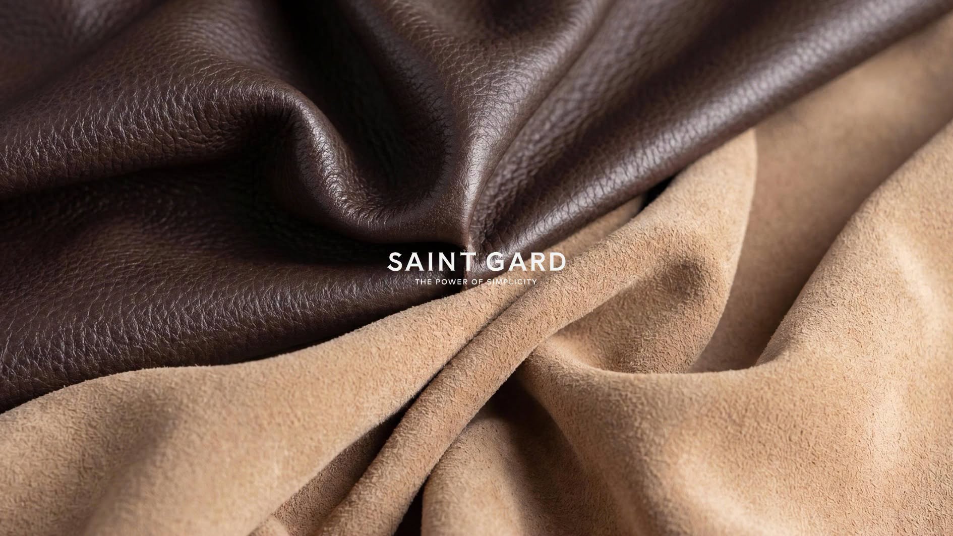 Saint Gard campaign — leather texture